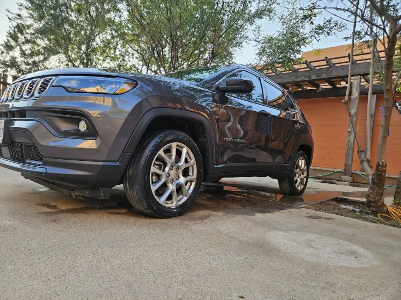 Jeep Compass finished and drying after a detail in Slaton, TX